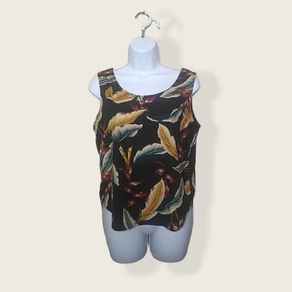 Hilo Hattie Vintage Hawaiian Floral Print Tank - Picture 4 of 8